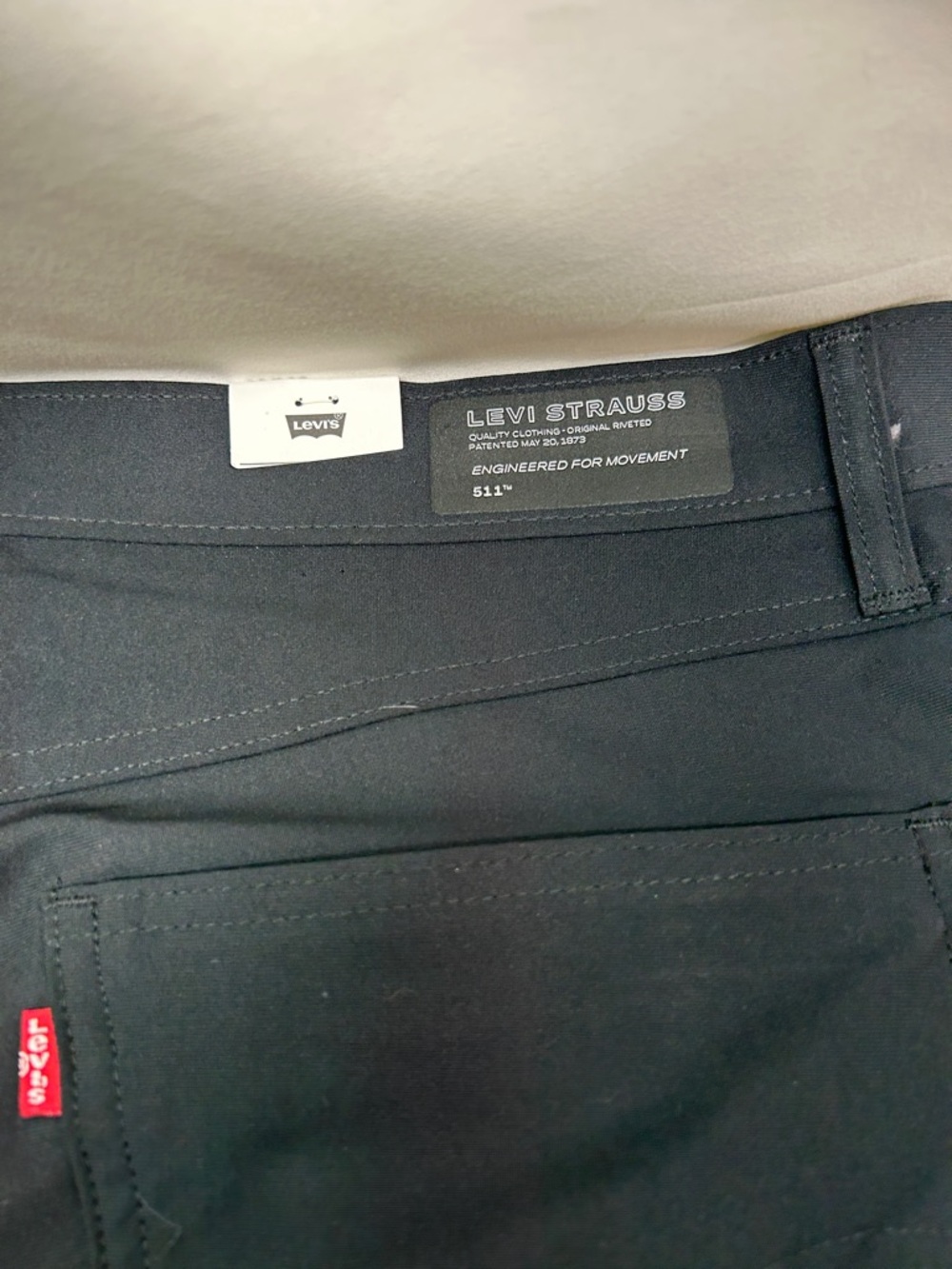 Levi's 511 Slim Tech High Stretch Black Straight-Leg Pants Size 36 - Picture 3 of 14